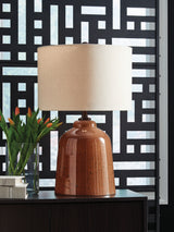 Aaleahya Rust Table Lamp from Ashley - Luna Furniture