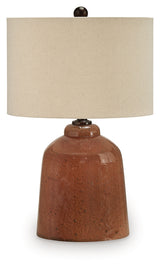 Aaleahya Rust Table Lamp from Ashley - Luna Furniture