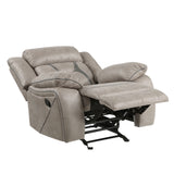 Tyson Gray Glider Recliner Chair from Steve Silver - Luna Furniture