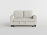 9705BE-2* (2)Loveseat with Pull-out Bed, Shelves and Charging Ports from Homelegance - Luna Furniture
