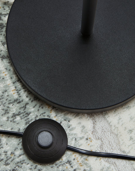 Abanson Black Floor Lamp from Ashley - Luna Furniture