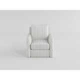 Bowden Off White/Blue Swivel Chair from Homelegance - Luna Furniture