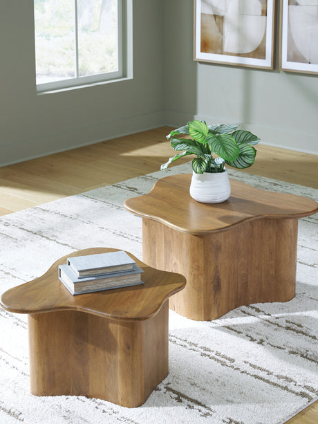 Abeford Brown Accent Coffee Table (Set of 2) from Ashley - Luna Furniture