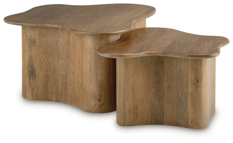 Abeford Brown Accent Coffee Table (Set of 2) from Ashley - Luna Furniture