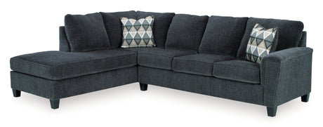 Abinger Smoke 2-Piece Sectional with Ottoman from Ashley - Luna Furniture