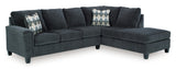 Abinger Smoke 2-Piece Sectional with Ottoman from Ashley - Luna Furniture