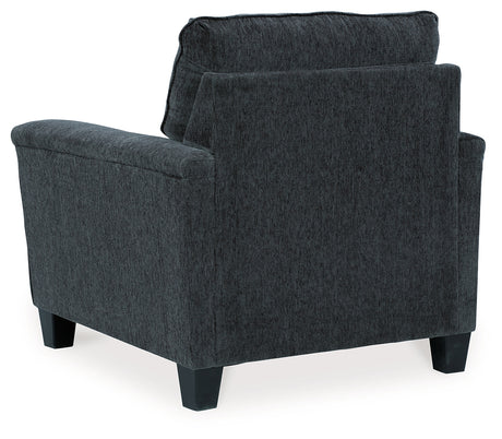 Abinger Smoke Chair and Oversized Ottoman from Ashley - Luna Furniture