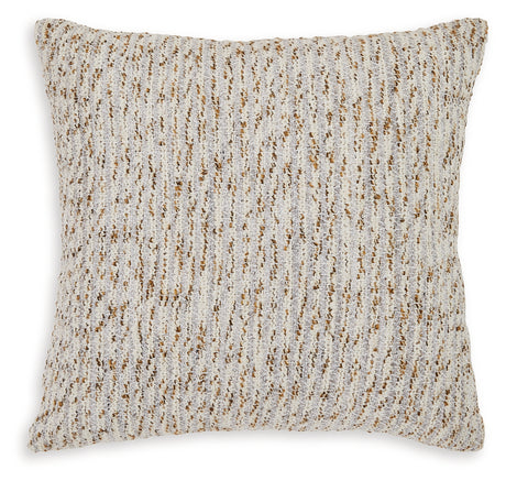Abler Ivory/Gray/Gold Pillow - A1001068P