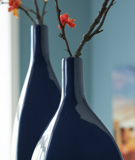 Abtinson Navy Vase from Ashley - Luna Furniture