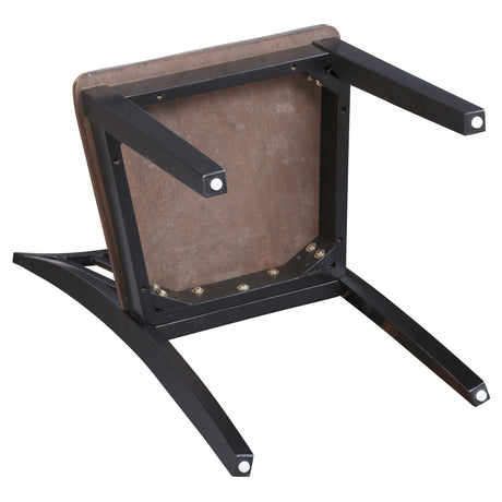 Joplin Walnut/Ebony Solid Wood Dining Chair, Set of 2 from Steve Silver - Luna Furniture