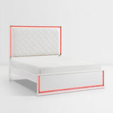 Lumin Pearl White Queen Bed from Homelegance - Luna Furniture