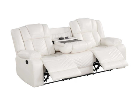 Ace White 3-Piece Reclining Living Room Set from Happy Homes - Luna Furniture