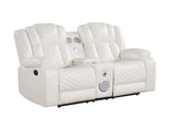 Seefeld Ace White 3-Piece Power Reclining Set from Happy Homes - Luna Furniture