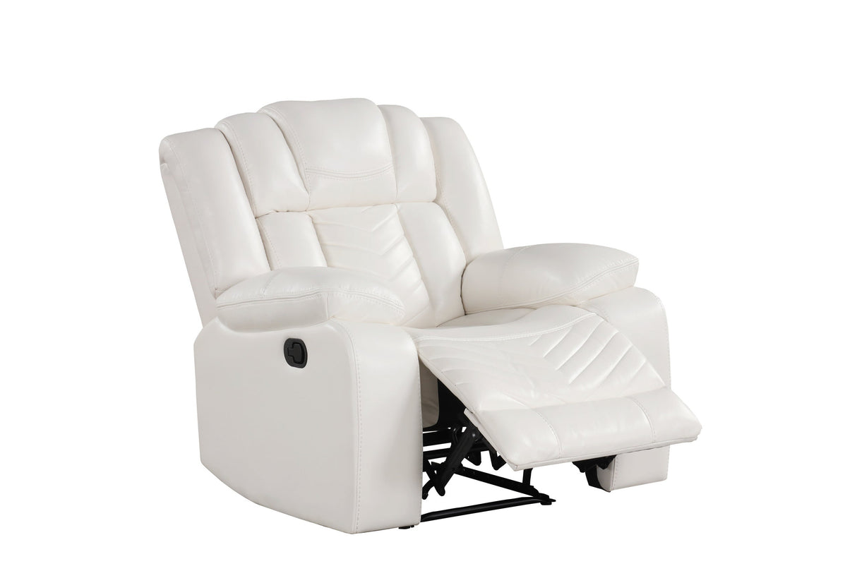 Seefeld Ace White 3-Piece Power Reclining Set from Happy Homes - Luna Furniture