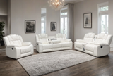 Seefeld Ace White 3-Piece Power Reclining Set from Happy Homes - Luna Furniture