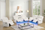 Seefeld Ace White 3-Piece Power Reclining Set from Happy Homes - Luna Furniture