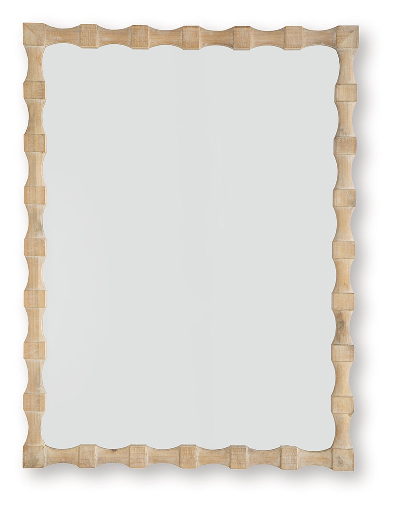 Acelmore Light Brown Accent Mirror from Ashley - Luna Furniture