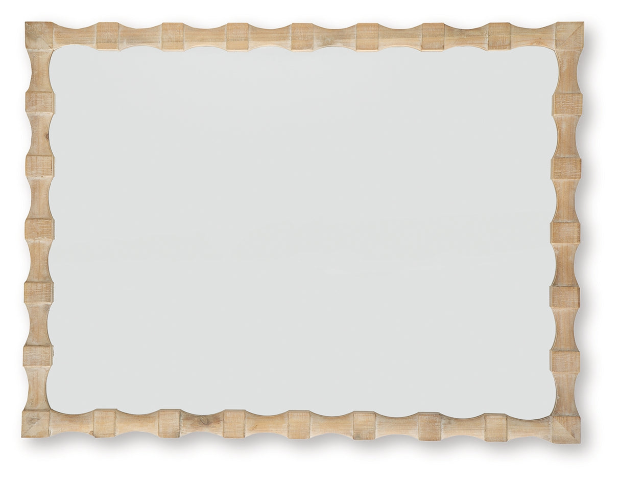 Acelmore Light Brown Accent Mirror from Ashley - Luna Furniture