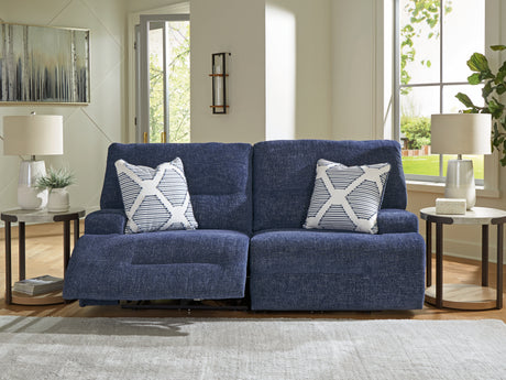 Acklen Place Navy 2-Piece Power Reclining Sofa from Ashley - Luna Furniture