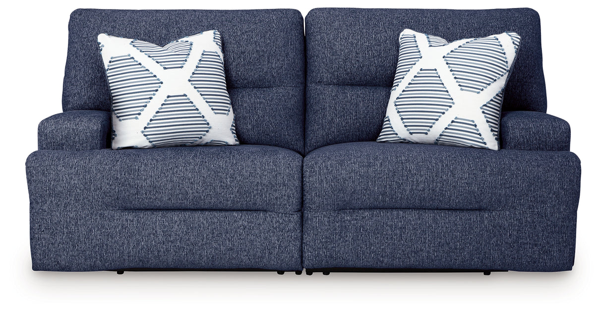 Acklen Place Navy 2-Piece Power Reclining Sofa from Ashley - Luna Furniture