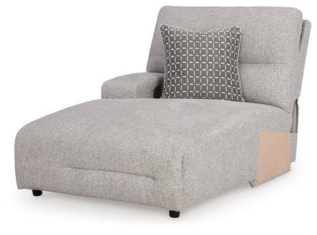 Acklen Place Alloy Left-Arm Facing Power Press Back Chaise from Ashley - Luna Furniture