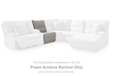 Acklen Place Alloy Power Armless Recliner from Ashley - Luna Furniture