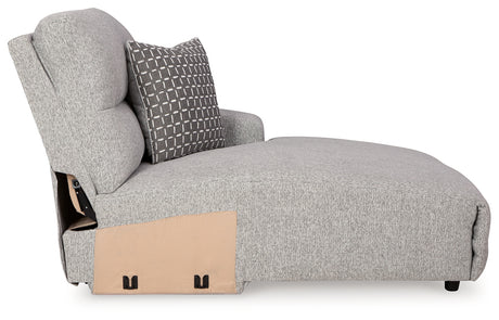 Acklen Place Alloy Right-Arm Facing Power Press Back Chaise from Ashley - Luna Furniture