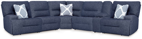 Acklen Place Navy 6-Piece Power Reclining Sectional from Ashley - Luna Furniture