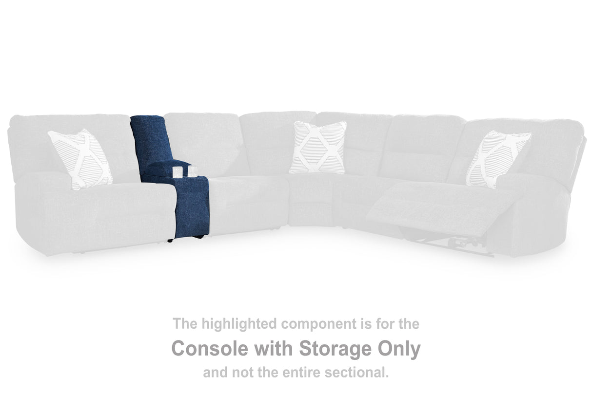 Acklen Place Navy Console with Storage from Ashley - Luna Furniture