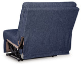 Acklen Place Navy Left-Arm Facing Power Recliner from Ashley - Luna Furniture