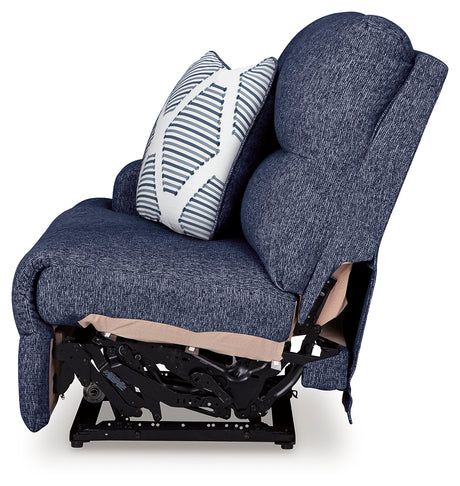 Acklen Place Navy Left-Arm Facing Power Recliner from Ashley - Luna Furniture