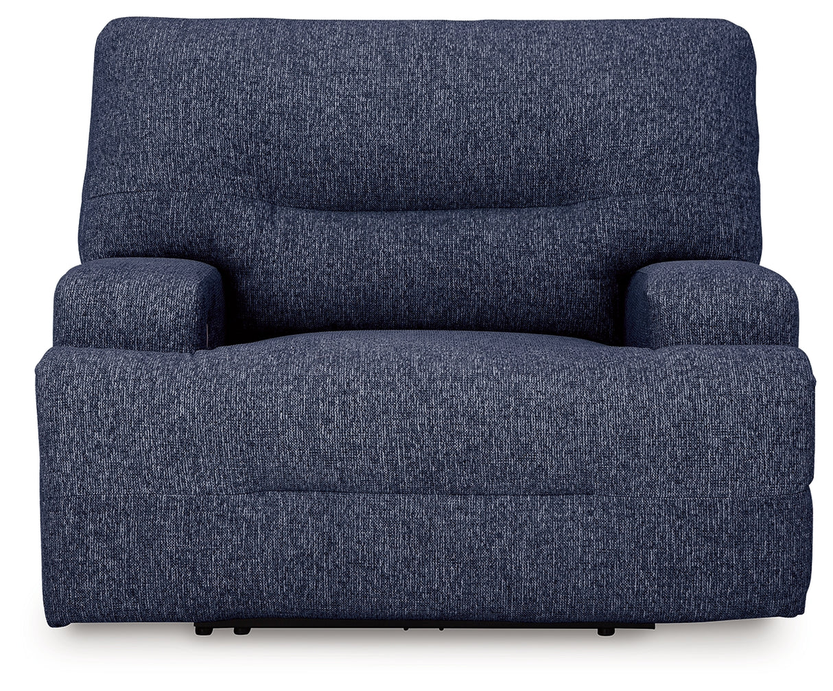 Acklen Place Navy Oversized Power Recliner from Ashley - Luna Furniture
