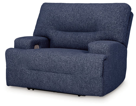 Acklen Place Navy Oversized Power Recliner from Ashley - Luna Furniture