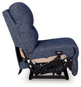 Acklen Place Navy Power Armless Recliner from Ashley - Luna Furniture
