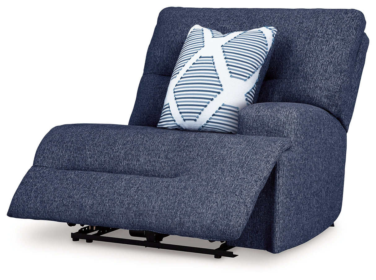 Acklen Place Navy Right-Arm Facing Power Recliner from Ashley - Luna Furniture