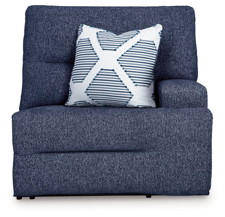 Acklen Place Navy Right-Arm Facing Power Recliner from Ashley - Luna Furniture