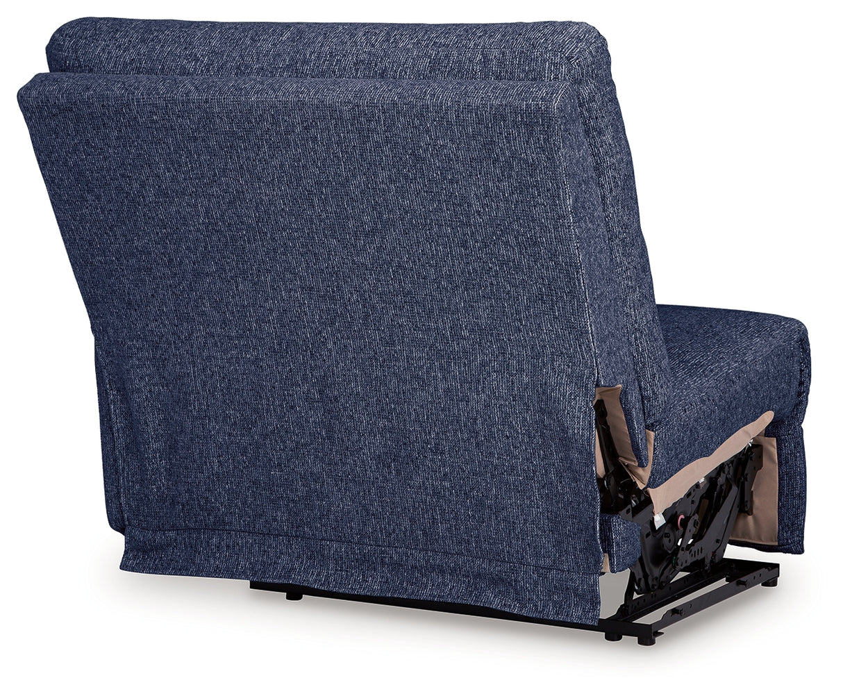 Acklen Place Navy Right-Arm Facing Power Recliner from Ashley - Luna Furniture
