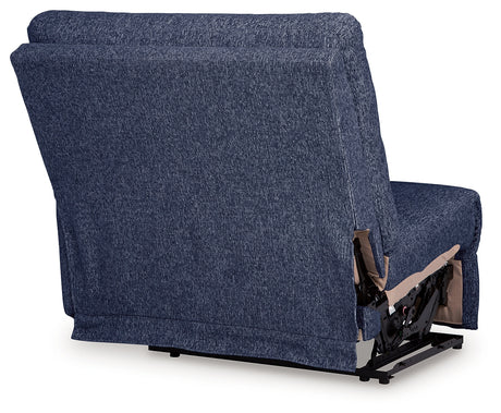 Acklen Place Navy Right-Arm Facing Power Recliner from Ashley - Luna Furniture