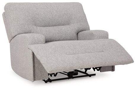 Acklen Place Pewter Oversized Power Recliner from Ashley - Luna Furniture