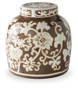Adalham Brown/Cream Jar from Ashley Furniture - Luna Furniture