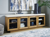 Adanworth Light Brown/Gray Accent Cabinet from Ashley - Luna Furniture