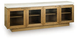 Adanworth Light Brown/Gray Accent Cabinet from Ashley - Luna Furniture