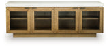 Adanworth Light Brown/Gray Accent Cabinet from Ashley - Luna Furniture