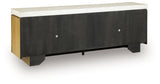 Adanworth Light Brown/Gray Accent Cabinet from Ashley - Luna Furniture