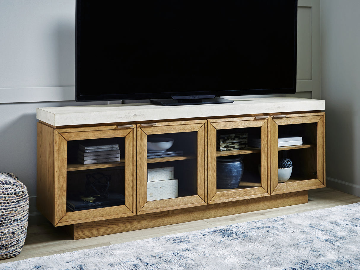 Adanworth Light Brown/Gray Accent Cabinet from Ashley - Luna Furniture