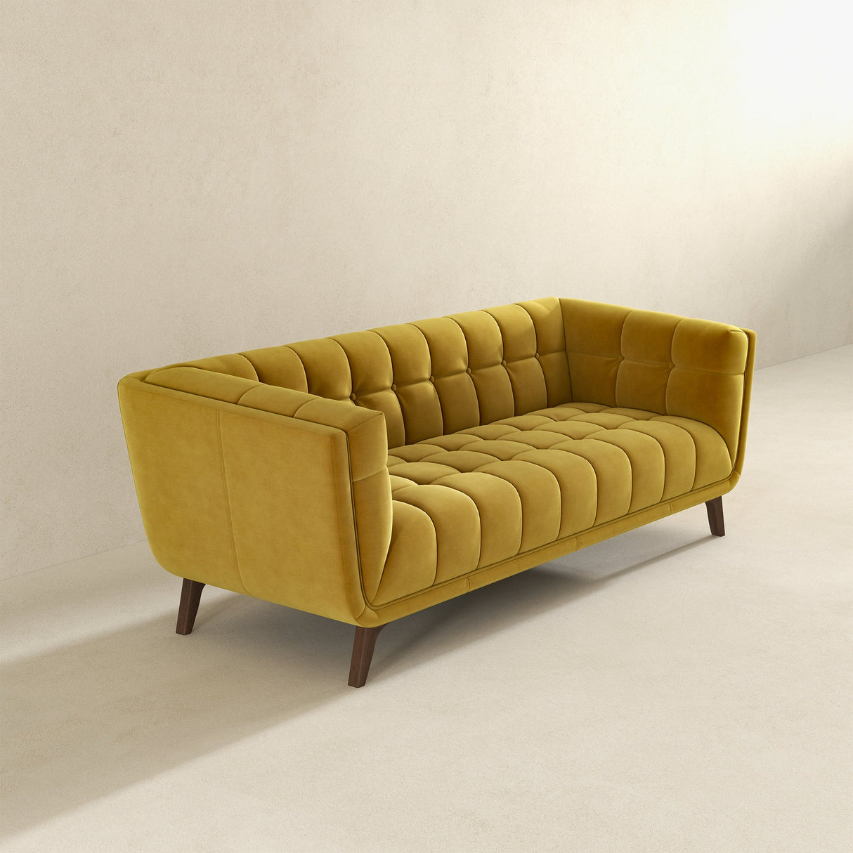 Addison Gold Velvet Large Sofa from Midinmod - Luna Furniture