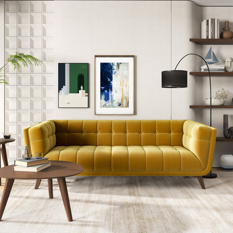 Addison Gold Velvet Large Sofa from Midinmod - Luna Furniture