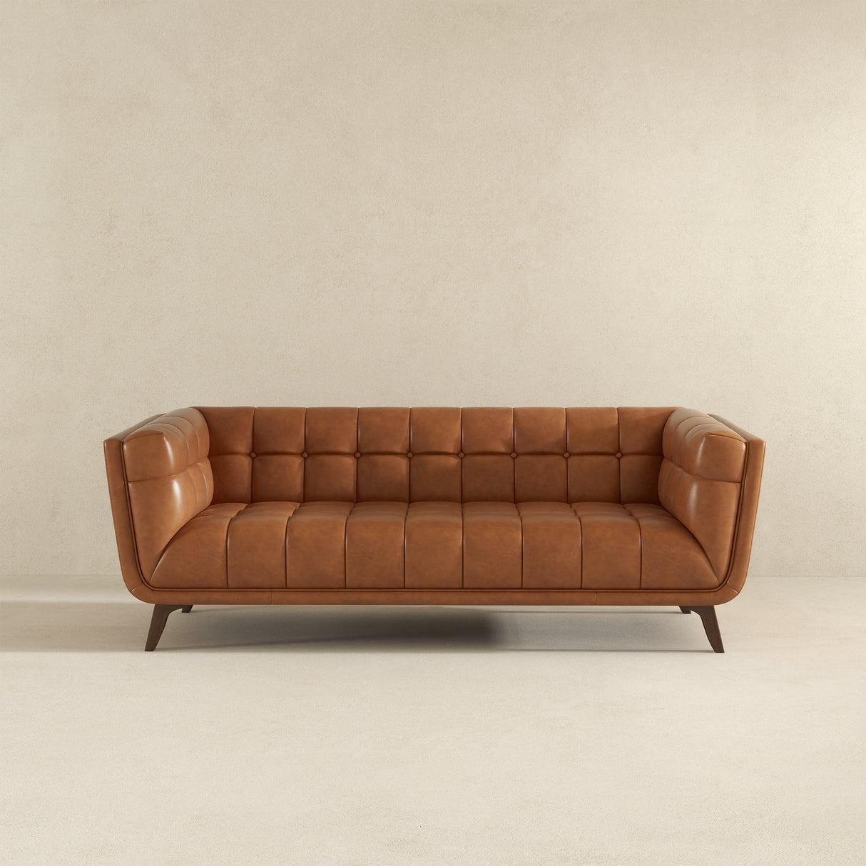 Kano Cognac Genuine Leather Sofa from Ashcroft Furniture - Luna Furniture