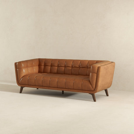 Kano Cognac Genuine Leather Sofa from Ashcroft Furniture - Luna Furniture