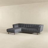 Kano Ash Gray Fabric LAF Chaise Sectional from Ashcroft Furniture - Luna Furniture
